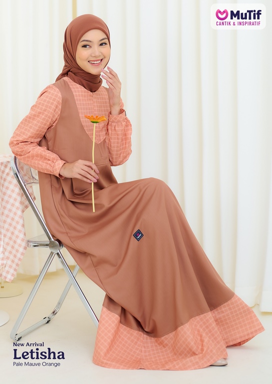 Letisha Pale Muave Orange