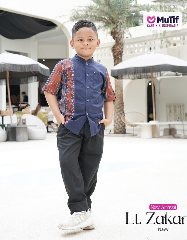 Little Zakaria Navy Blue Red