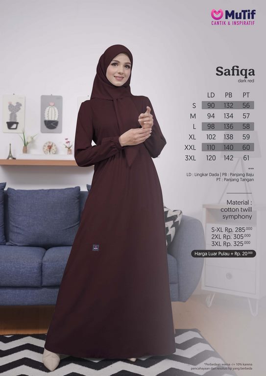 Safiqa Dark Red