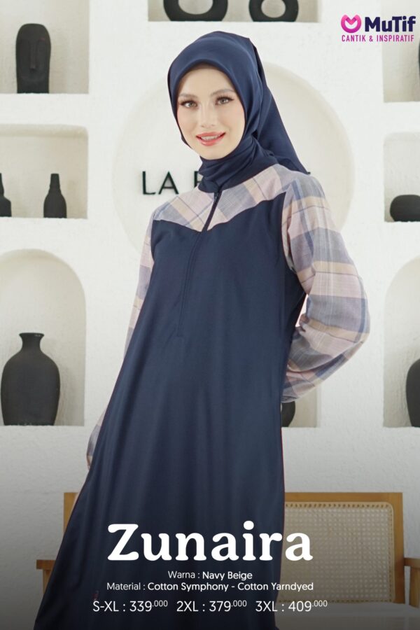 Zunaira Navy Dusty Pink